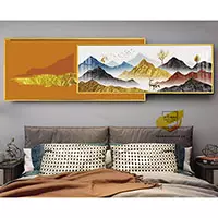 Tranh treo tường phòng ngủ Canvas giá xưởng Size: 150*60-150*50 P/N: AZ2-0145-KN-CANVAS-150X60-150X50